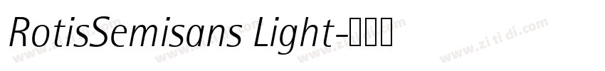 RotisSemisans Light字体转换